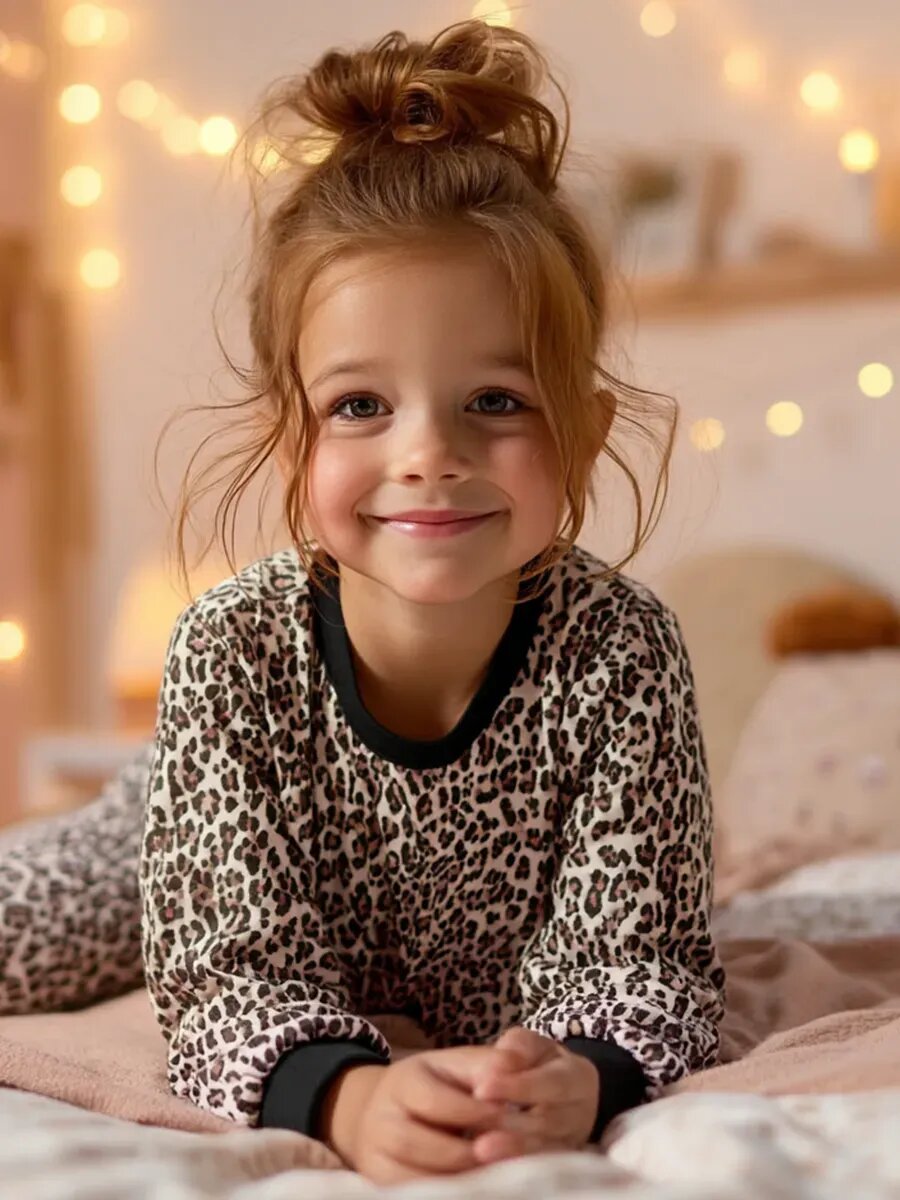 Пижама Rommel размер 92 черный бежевый коричневый