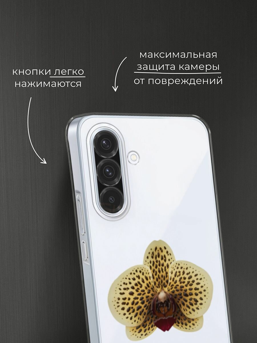 Чехол на Samsung Galaxy A36 5G / Самсунг A36 5G с принтом Желтая орхидея — фото 1