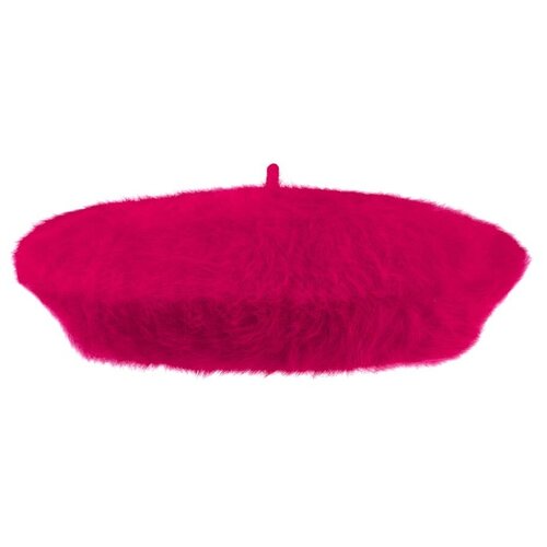 фото Берет laulhere, ангора, утепленный, размер onesize, розовый