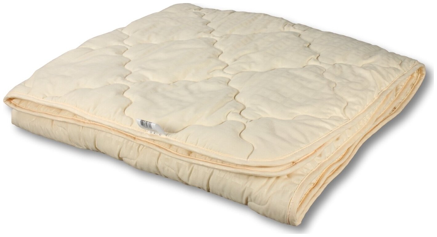 Одеяло Альвитек 15 спальный 140x205 см Летнее с наполнителем Овечья шерсть