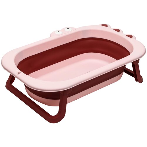 Ванночка детская складная, Крокодил, цвет розовый 6996066