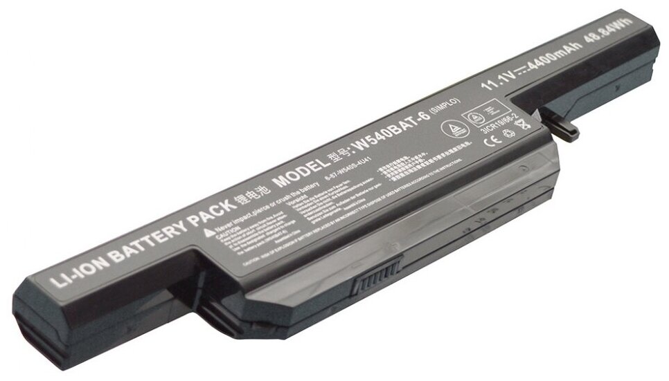 Аккумулятор для ноутбука DNS W550 Clevo W540BAT-6 (48.84Wh 11.1V)
