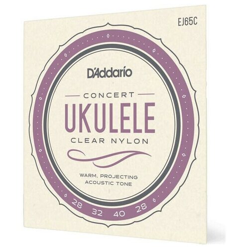 D'ADDARIO EJ65C струны для укулеле концерт мозеръ uc 1 струны для укулеле концерт