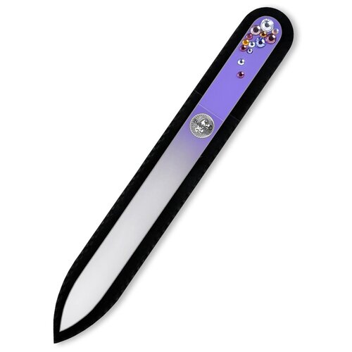 Пилка для ногтей BOHEMIA Czech Glass Nail Files 135694 стеклянная со стразами PRECIOSA, 135мм