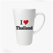 Большая конусная кружка CoolPodarok Путешествия I love Thailand