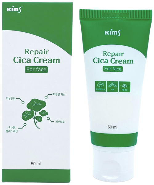 Kims, Крем для лица с центеллой азиатской Kims Repair CICA Cream for Face