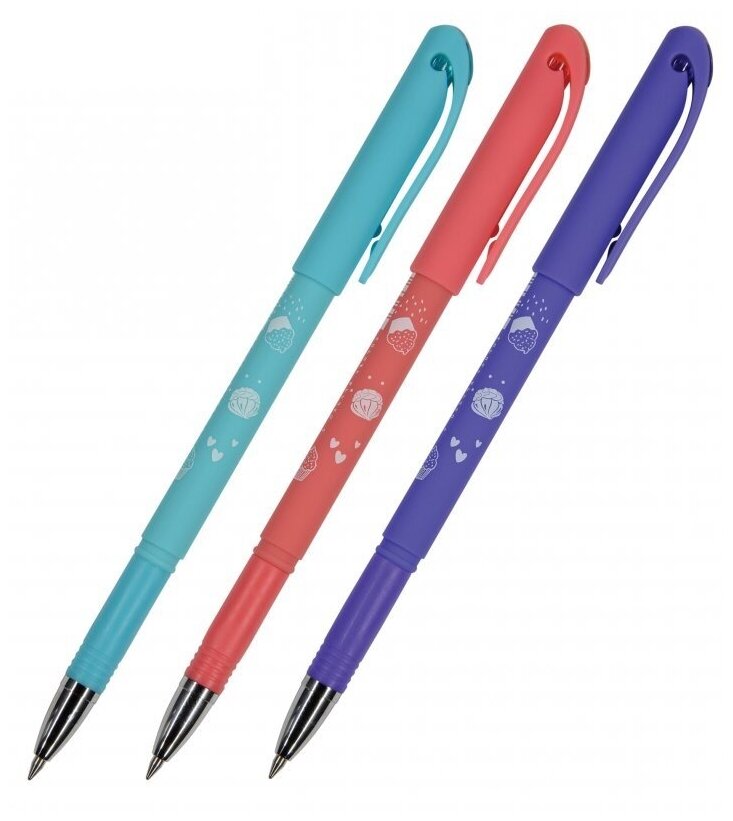 Ручка гелевая пиши-стирай BrunoVisconti, 0.5 мм, синий, DeleteWrite «MY SWEET. Пончики», Арт. 20-0270