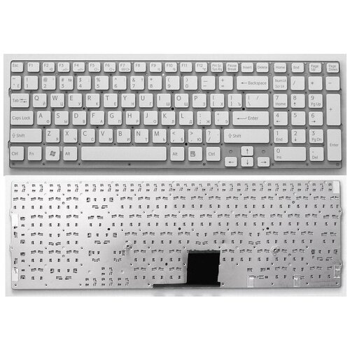 Клавиатура для ноутбука Sony Vaio VPC-EC белая 3250₽