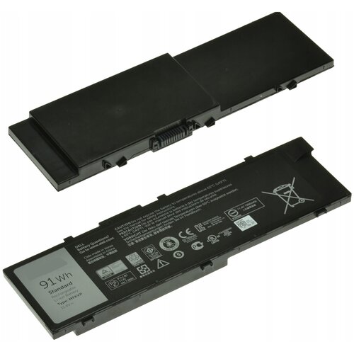 Аккумулятор MFKVP для ноутбука Dell Precision 7510 11.4V 91Wh (7980mAh) черный