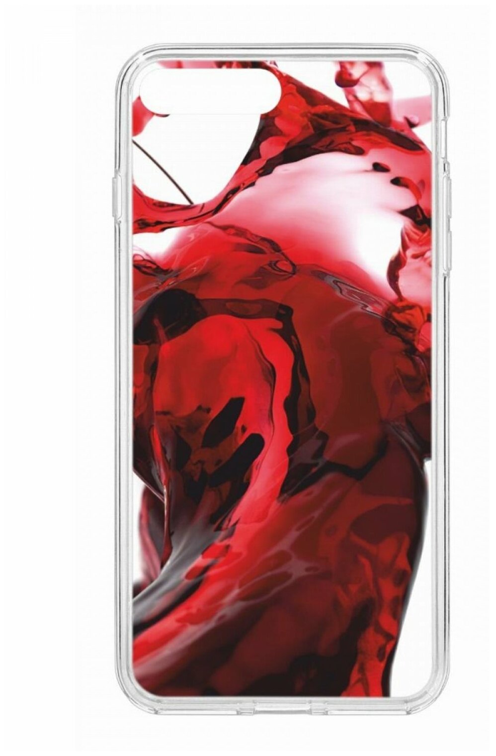 Чехол для Apple iPhone 7 Plus/8 Plus КRUЧЕ Print Вино, пластиковая накладка, силиконовый бампер с защитой камеры, противоударный кейс с рисунком на Айфон