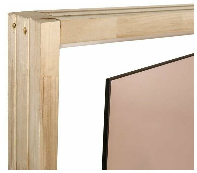 Дверь для бани и сауны стеклянная "Бронза", размер коробки 190×70см, 8мм - фотография № 3
