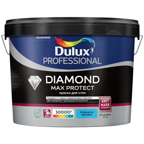 Краска водно-дисперсионная Dulux Diamond Max Protect для детской матовая белый 2.5 л 3.4 кг