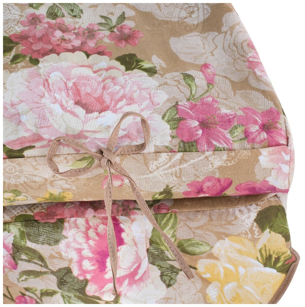 Матрас-подушка для садовых качелей "Сад ароматов", 170*55 см, поликотон - фотография № 3