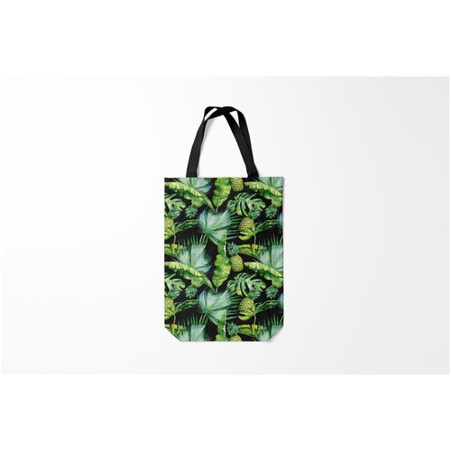 фото Сумка-шоппер / 31х42 см / популярные иллюстрации / еда ананасы burnettie