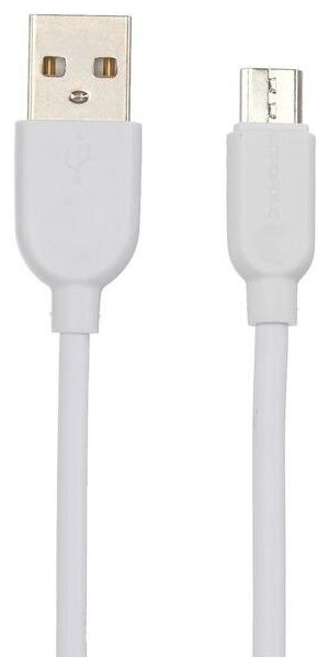 Кабель Borofone BX14, micro USB - USB, 2,4 А, 1 м, белый