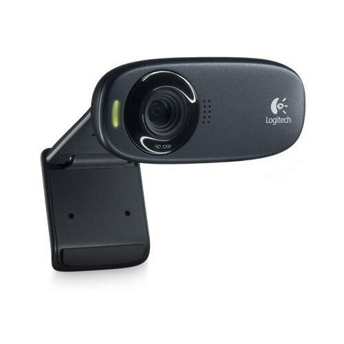 Камера Web Logitech HD Webcam, веб камера для учебы, для студентов, черный 1.2Mpix (1280x720) USB2.0 с микрофоном камера web logitech webcam c505e черный 1 2mpix 1280x720 usb2 0 с микрофоном для ноутбука