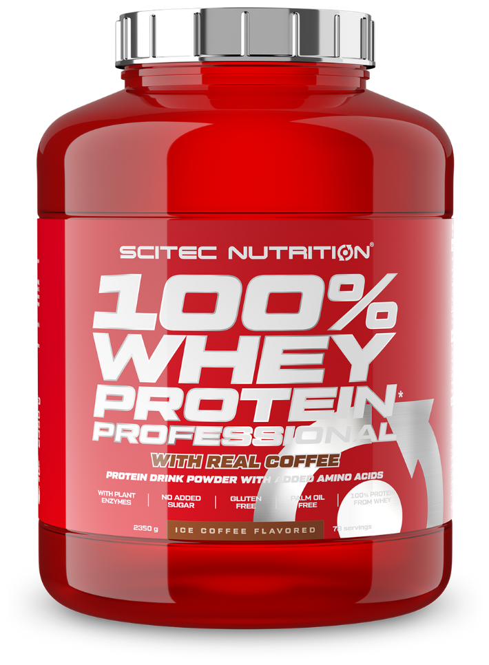 Протеин сывороточный / Scitec Nutrition 100% Whey Protein Professional / 2350 г / холодный кофе