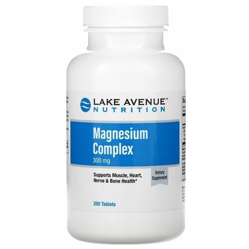 Lake Avenue Nutrition Magnesium Complex (комплекс магния) 300 мг 250 таблеток