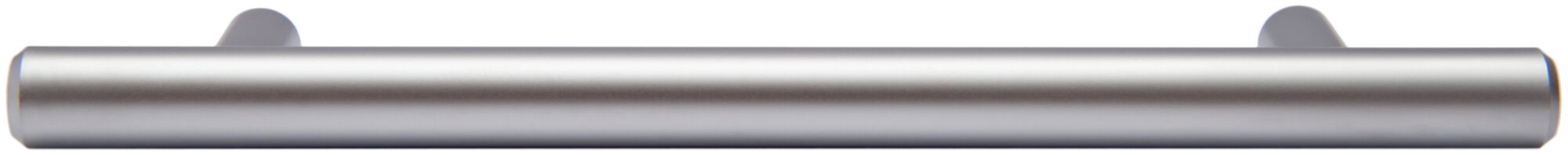 Мебельная ручка - рейлинг, длина 128 мм, диаметр 12 мм, цвет - матовый хром - фотография № 3