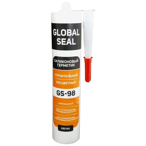 Силиконовый нейтральный герметик GlobalSeal GS-98 (бесцветный; 280 мл) 3980011