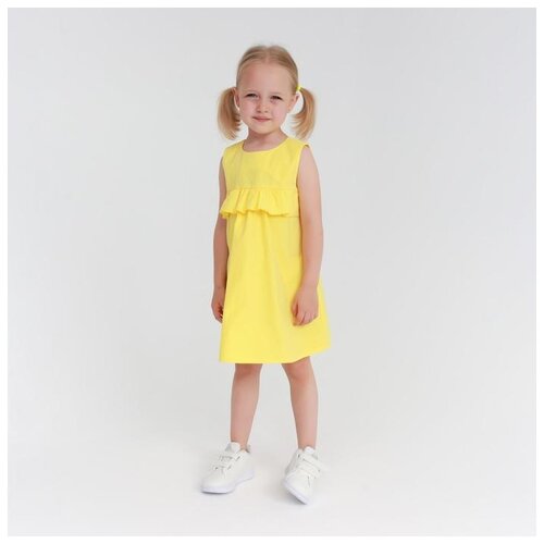 фото Платье kaftan, хлопок, размер 110-116, желтый