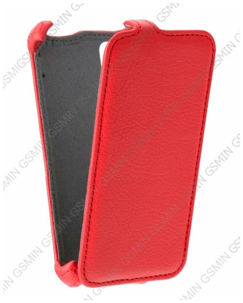 Кожаный чехол для Explay Onyx Armor Case (Красный)