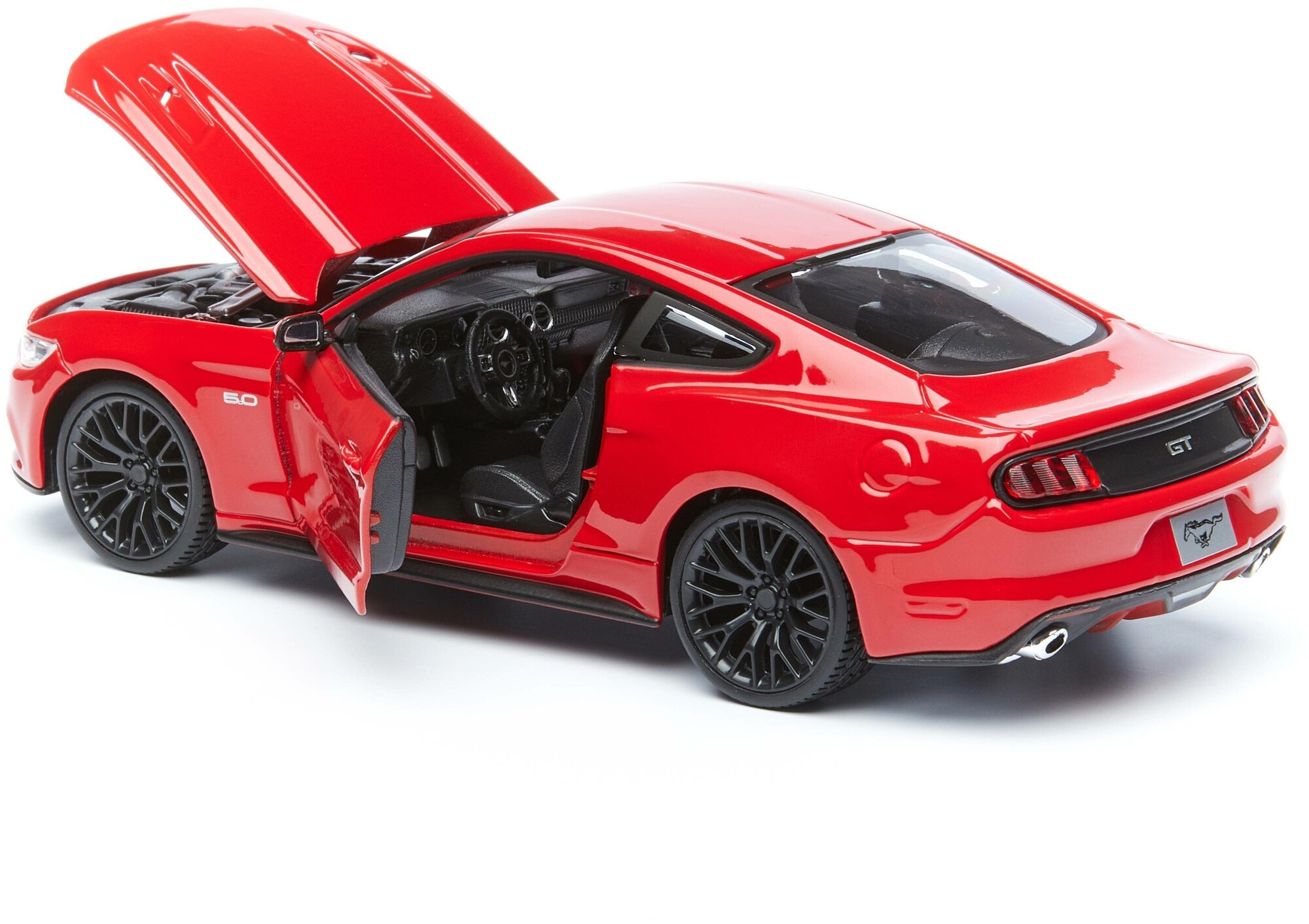 Maisto Модель машины сборная 1:24 "2015 Ford Mustang GT" SPAL, красная - фото №5