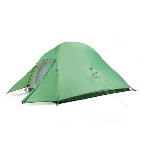 палатка трекинговая двухместная naturehike opalus 2 210t orange Палатка трекинговая двухместная Naturehike Cloud UP 2 NH17T001-T (210T), зеленый