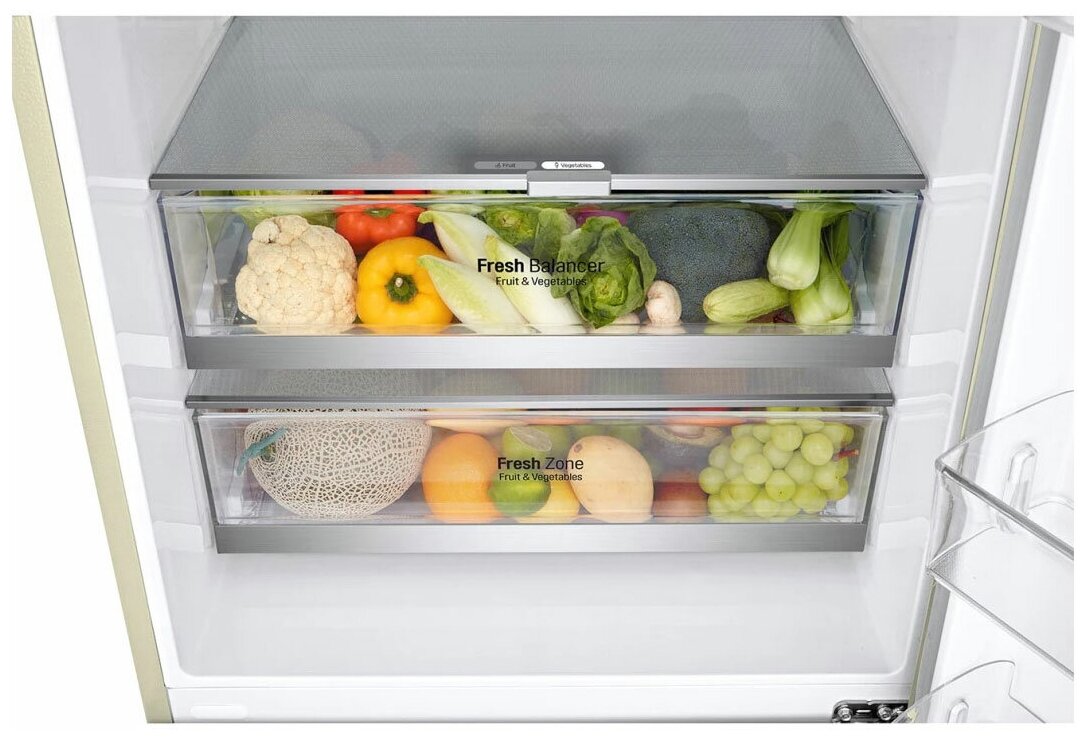 Холодильник LG DoorCooling+ GC-B569PECM (бежевый)