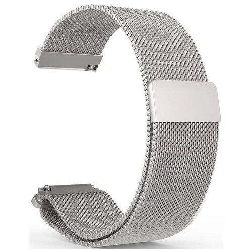 Ремешок стальной для умных наручных часов BandRate Smart RBRS007S - 20 мм mm серебристый ремешок силиконовый для huawei watch fit 2 сменный браслет для фитнес браслета спортивный смарт браслет