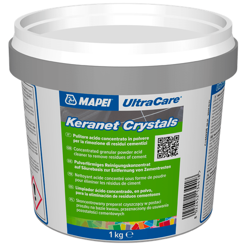 Концентрированный порошковый очиститель для удаления остатков цемента MAPEI ULTRACARE KERANET CRYSTALS, 1 кг