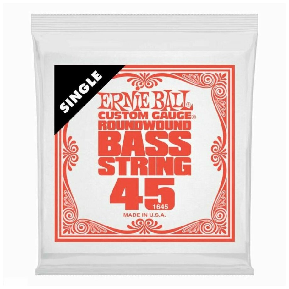 ERNIE BALL 1645 (.045) одна струна для бас-гитары