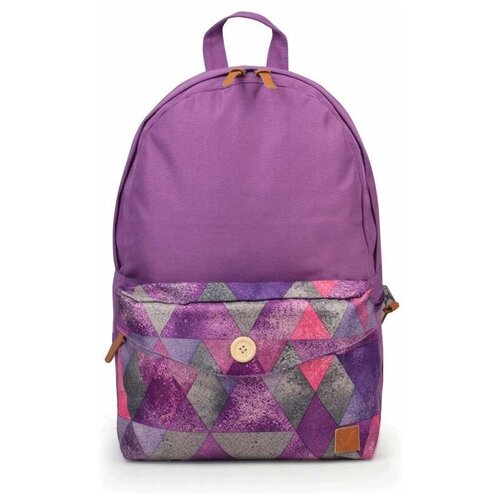 фото Рюкзак brauberg, универсальный, сити-формат, фиолетовый, карман с пуговицей, 20 литров, 40х28х12 см, 225351