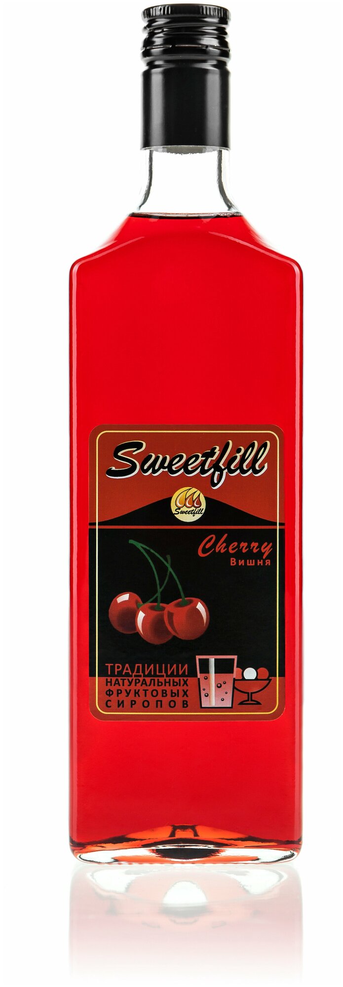 Сироп Sweetfill, Вишня стекло 0,5 л - фото №1