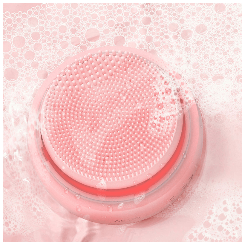 Массажер для ультразвуковой чистки лица FitTop L-Sonic, розовый - фотография № 10