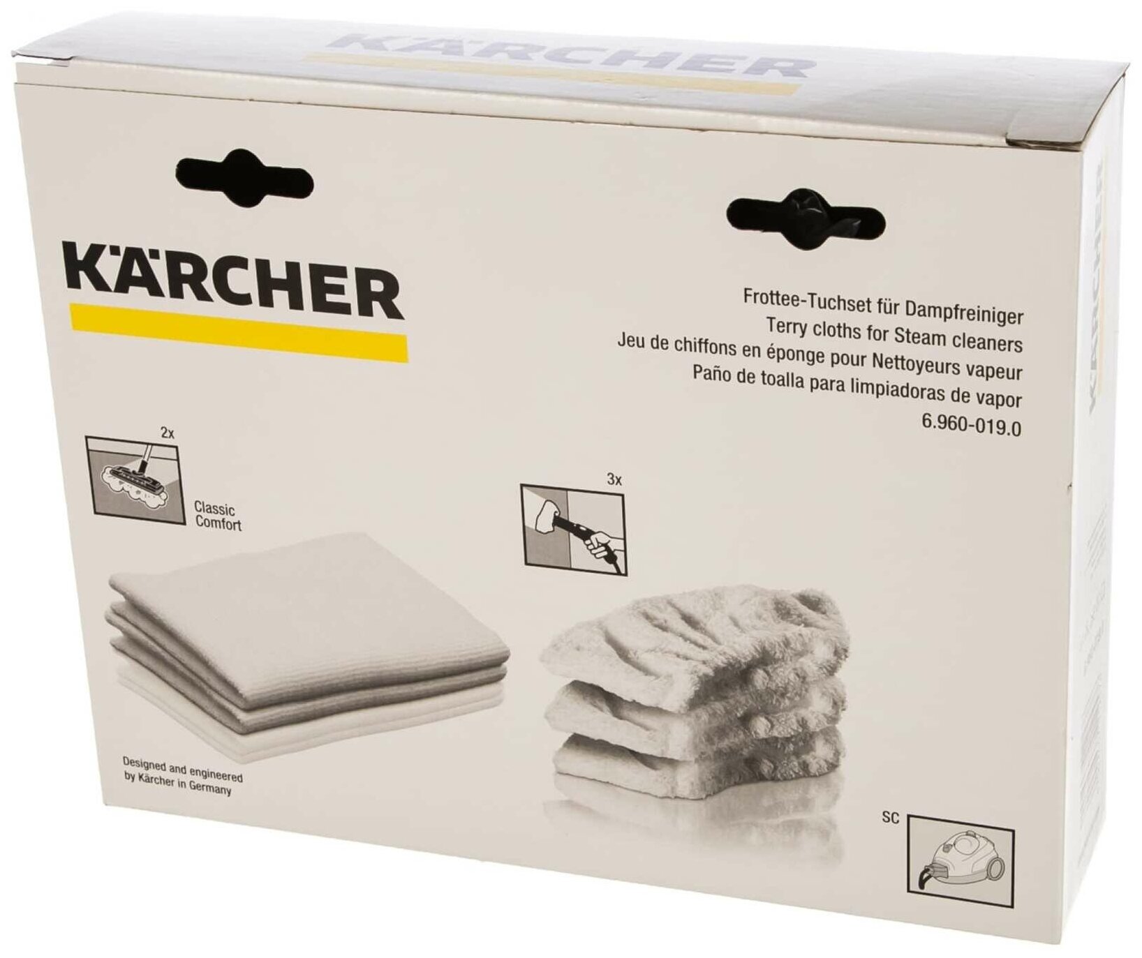 Комплект салфеток для пароочистителя Karcher - фото №3