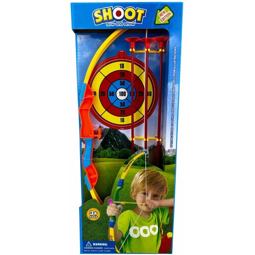 фото Оружие игрушечное, лук детский, набор лучника, со стрелами на присосках, 3 стрелы yar team