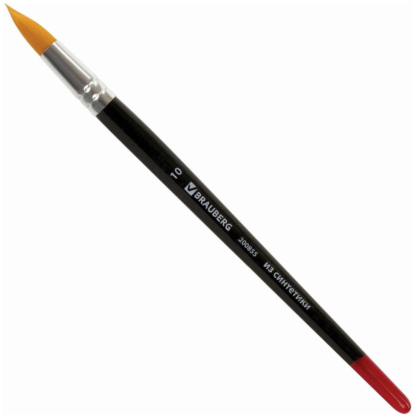 фото Кисть BRAUBERG синтетика, круглая, №10, 200855