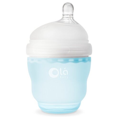 фото Силиконовая бутылочка для кормления olababy gentlebottle (сша), 120 мл, небо