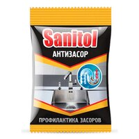 Sanitol средство для чистки труб Антизасор в гранулах, 0.09 кг, 5 шт