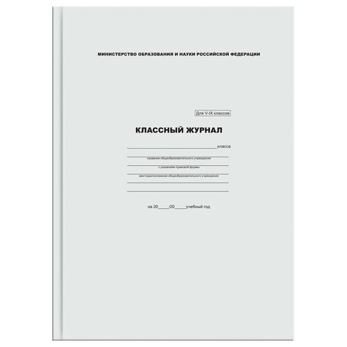 сменный блок для ежедневника учителя классный журнал 48 страниц Классный журнал ArtSpace для 5-9 классов, 7БЦ, офсетная бумага, 253088