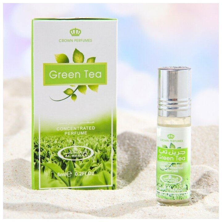 Масляные духи ролик женские Green Tea, 6 мл 7888232