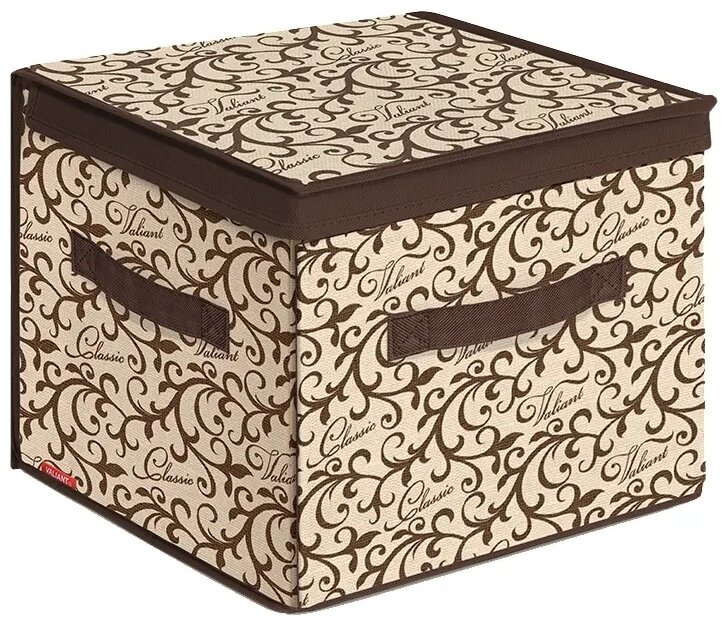 Коробка для белья Valiant стеллажный с откидной стенкой и с крышкой BOX ...