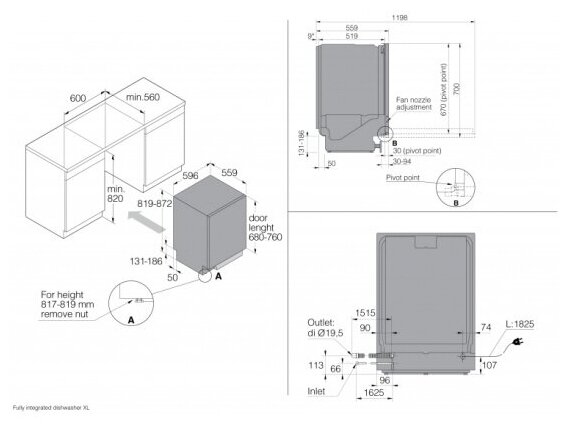 Встраиваемые посудомоечные машины ASKO DFI444B/1 - фотография № 3