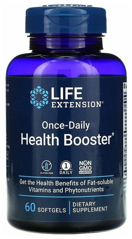 Life Extension Once-Daily Health Booster (Поддержка Здоровья) 60 капсул