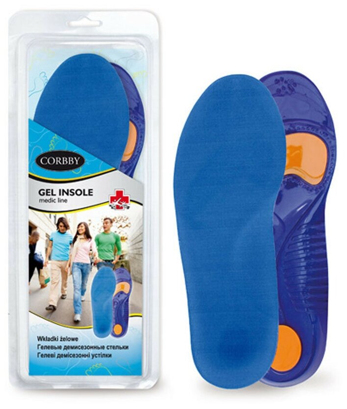 Стельки гелевые Gel Insole CORBBY. (35-38)