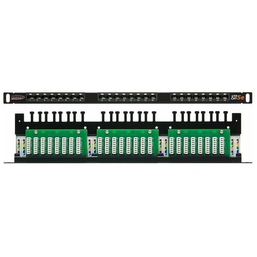 Патч-панель NIKOMAX (NMC-RP24UD2-HU-BK) органайзер кабельный nikomax nmc ok800 hu bk 2 nmc ok800 hu bk 2