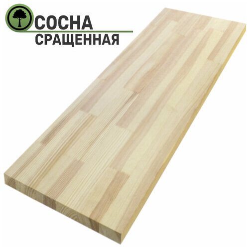 Подоконник из дерева Сосна 500х200x18мм сращенный (паркетная склейка)