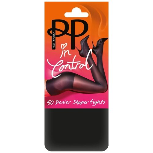 фото Колготки pretty polly everyday plus, 50 den, утягивающие, с шортиками, размер s/m, черный