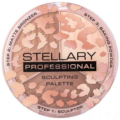 STELLARY Палетка для скульптурирования Skin Studio 3 в 1, 02